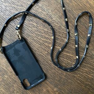 Leather & Metal Phone Lanyard